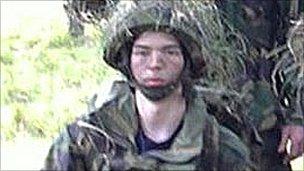 Jonathan Kirby in army uniform