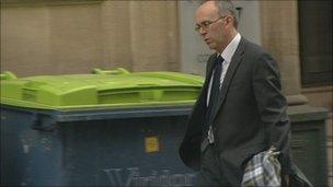 Jonathan Garston-Hunt leaving court
