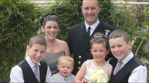 Ian Molyneux and his family