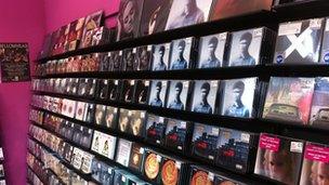 Rise record store interior, Bristol