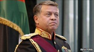 King Abdullah in Amman, November 2010