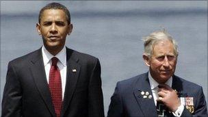 President Obama and Prince Charles (file pic)