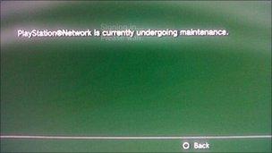 A capture of PlayStation error