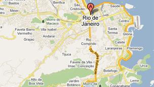Googlemap of Rio