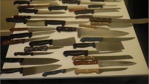 Knife display