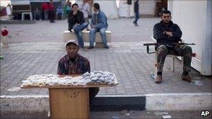 Street vendor in Benghazi, Libya, on 5/5/11