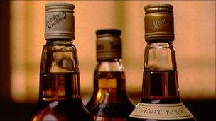 whisky bottles generic