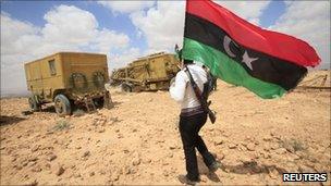 A rebel in Libya's western mountains