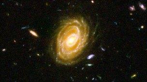 Hubble deep field galaxies