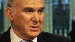 Business Secretary Vince Cable