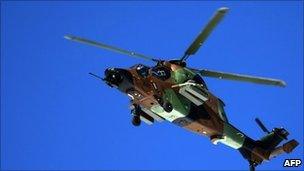 French Tigre helicopter. File photo