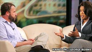 James Frey with Oprah Winfrey