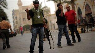 Rebel fighters in Benghazi - 23 May