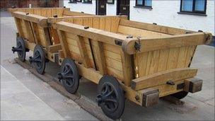 Replica wagon from Cheltenham tram road