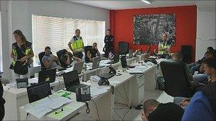 Spanish police still of alleged scam phone room