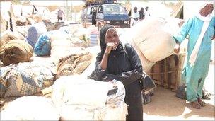 A woman from Niger in Agadez who fled from Libya