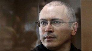 Mikhail Khodorkovsky in court in Moscow, 17 May