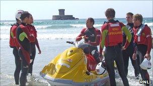 RNLI Lifeguards in Jersey