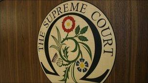 Supreme Court sign