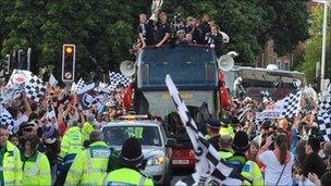 Swansea City parade