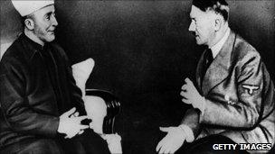 Grand Mufti Haj Amin el Husseini talking to Adolf Hitler in 1930