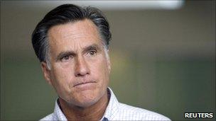 Republican presidential hopeful Mitt Romney