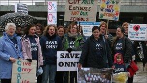 Campaigners from Onny School