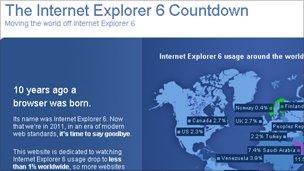 IE6 countdown campaign, BBC