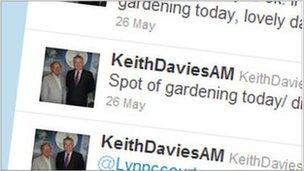 Unofficial Twitter page for Keith Davies AM