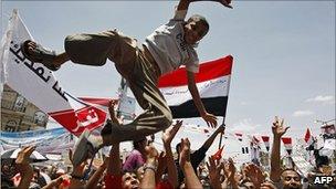 Celebrations in Sanaa. 5 June 2011