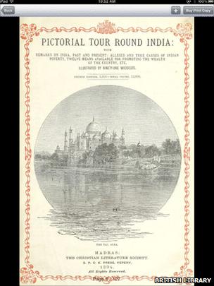 Image of the fourth edition of 'Pictorial Tour Round India' from the British Library app