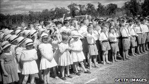 Children at Fairbridge Farm School in 1934