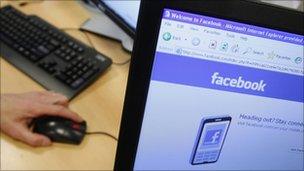 Facebook on computer, Reuters