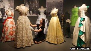 Exhibition of Queen's dresses worn on tours of the Commonwealth