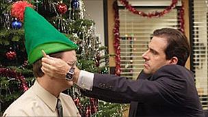 Steve Carrell (r) in The US Office