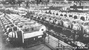 Lancaster bombers produced in Chadderton in 1944