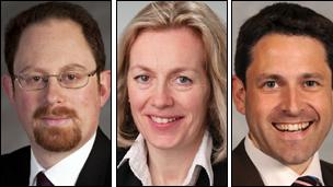 Lib Dem MPs Julian Huppert, Tessa Munt and Duncan Hames