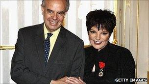 French Culture Minister Frederic Mitterrand, and Liza Minnelli