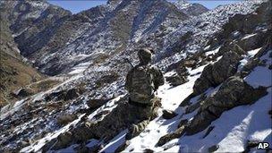Isaf soldier in Kandahar