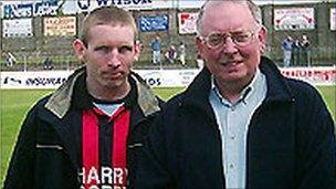 Graham Heslip with his father Billy