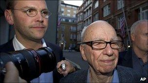 James and Rupert Murdoch
