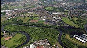 area to be regenerated by Clyde gateway scheme