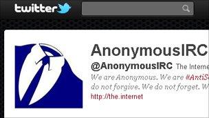 Anonymous Twitter stream, Anonymous