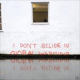 Banksy art on global warming
