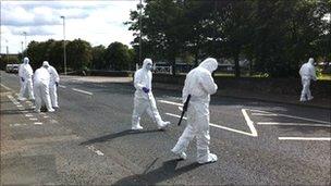 Searches took place on the Foyle Road