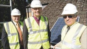 Martin Renforth, Bishop Nigel Stock and Nicholas Edgell