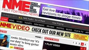 NME website