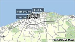 Trendsmap on Tripoli