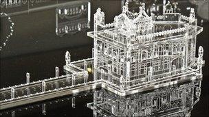 Perspex model of the Golden Temple