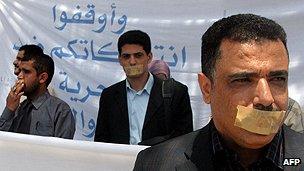 Yemeni journalists protest against restrictions